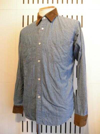 <インパクティスケリー>CHAMBRAY&FAKE SUEDE COMBI SH 