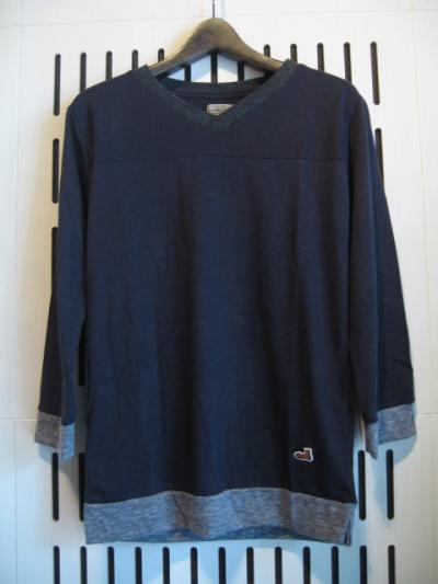 <back alley old boys> 8SLEEVE FOOTBALL TEE