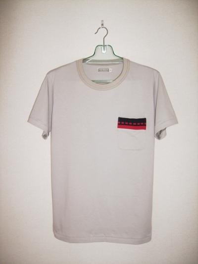 <back alley old boys> RIB POCKET TEE