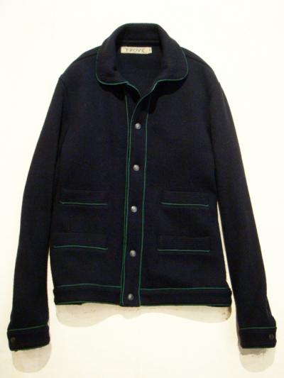 <TROVE> PIPING KNIT BLOUSON
