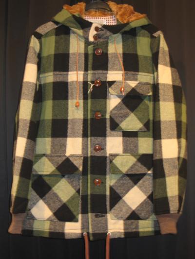 <back alley old boys> CHECK HALF JKT