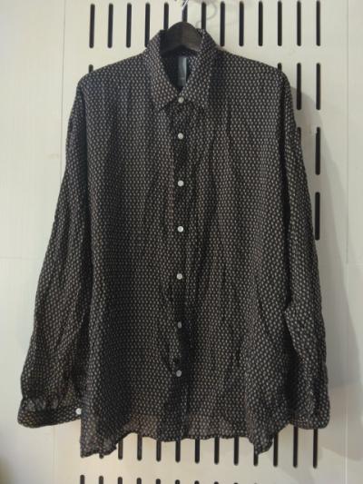 Dot print side pocket shirt